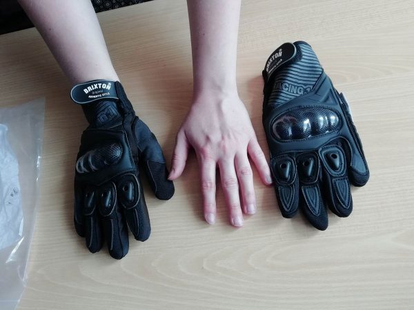 Textilní rukavice na motorku - dámské