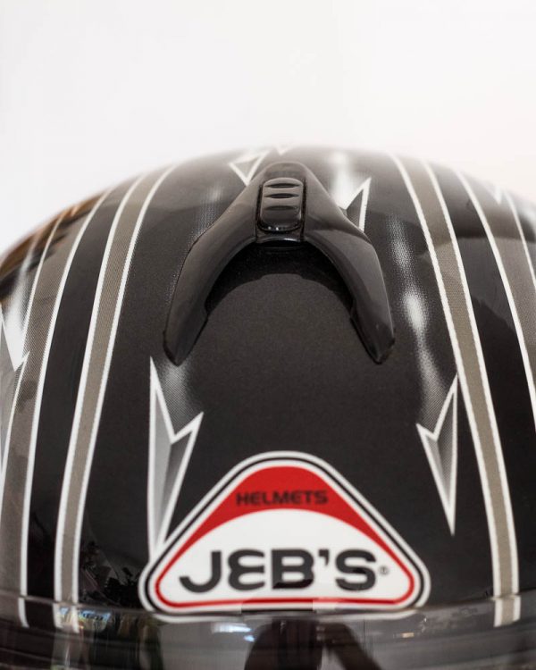 Integrální helma JEB's - černo-šedá