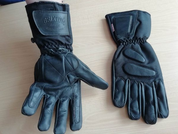 Kožené rukavice na motorku - unisex