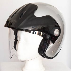 Otevřená helma na skútr - Zeus stříbrná
