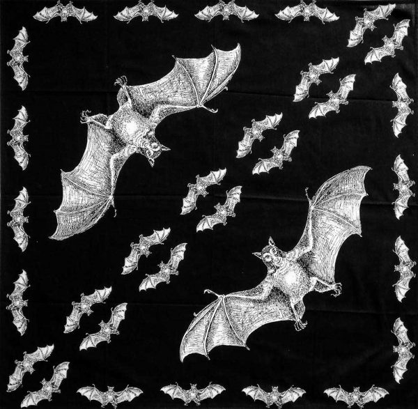 Šátek bavlněný netopýr