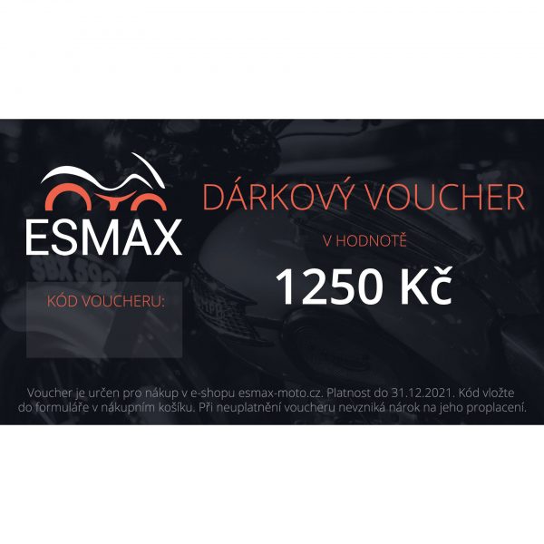 Voucher v hodnotě 1250 Kč